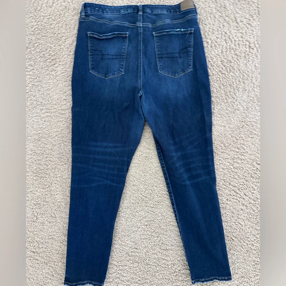 American Eagle Outfitters Dark Blue Jeggings - Picture 2 of 4